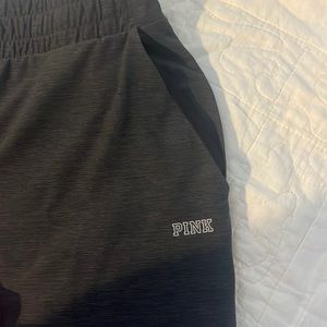 Victoria’s Secret pink gray/black sweatpants joggers athletic size medium women